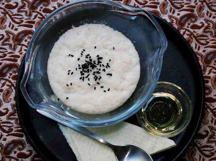 شیر برنج و سس شیره