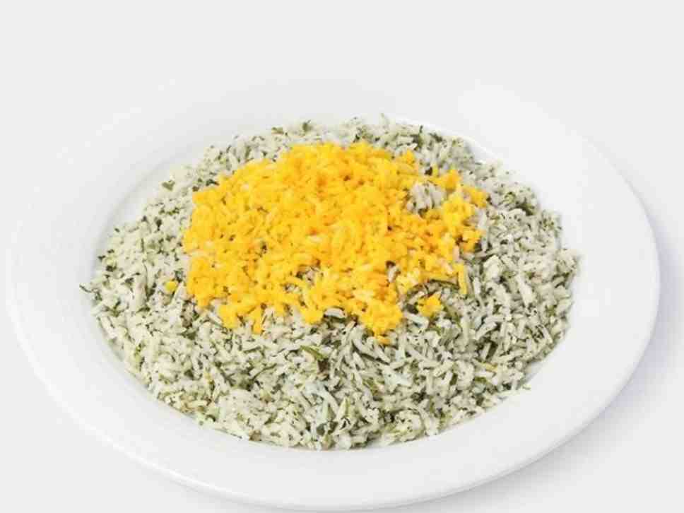 کته سبزی پلو / سبزی پلو