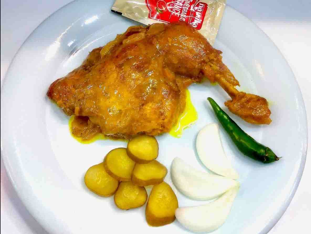خوراک مرغ سرخ شده
