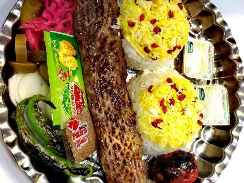 چلو کباب میکس شاه عباسی