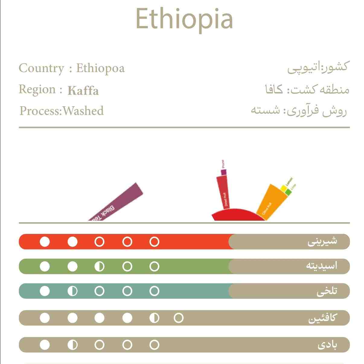 اتیوپی100%عربیکا