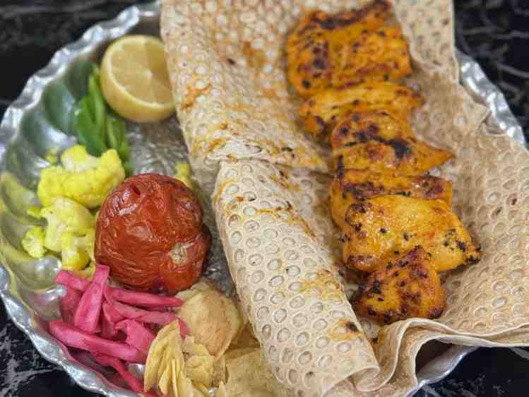 خوراک جوجه زعفرانی