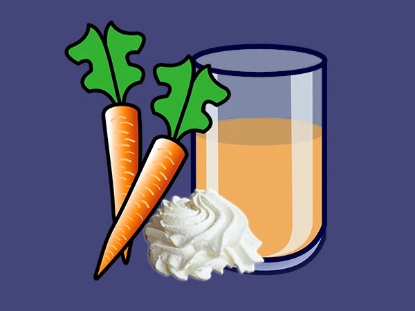 آب هویج خامه