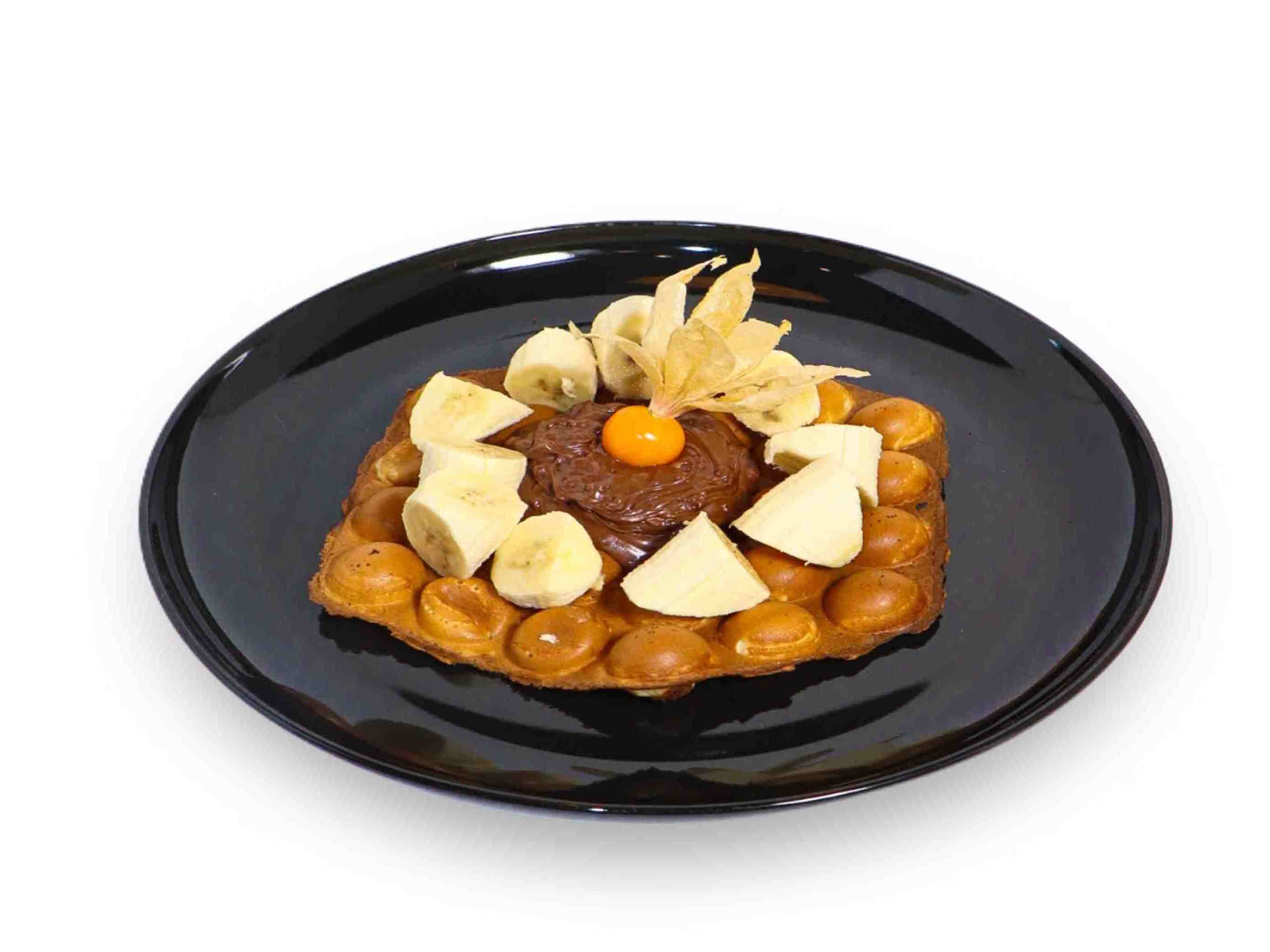 وافل موز و شکلات
