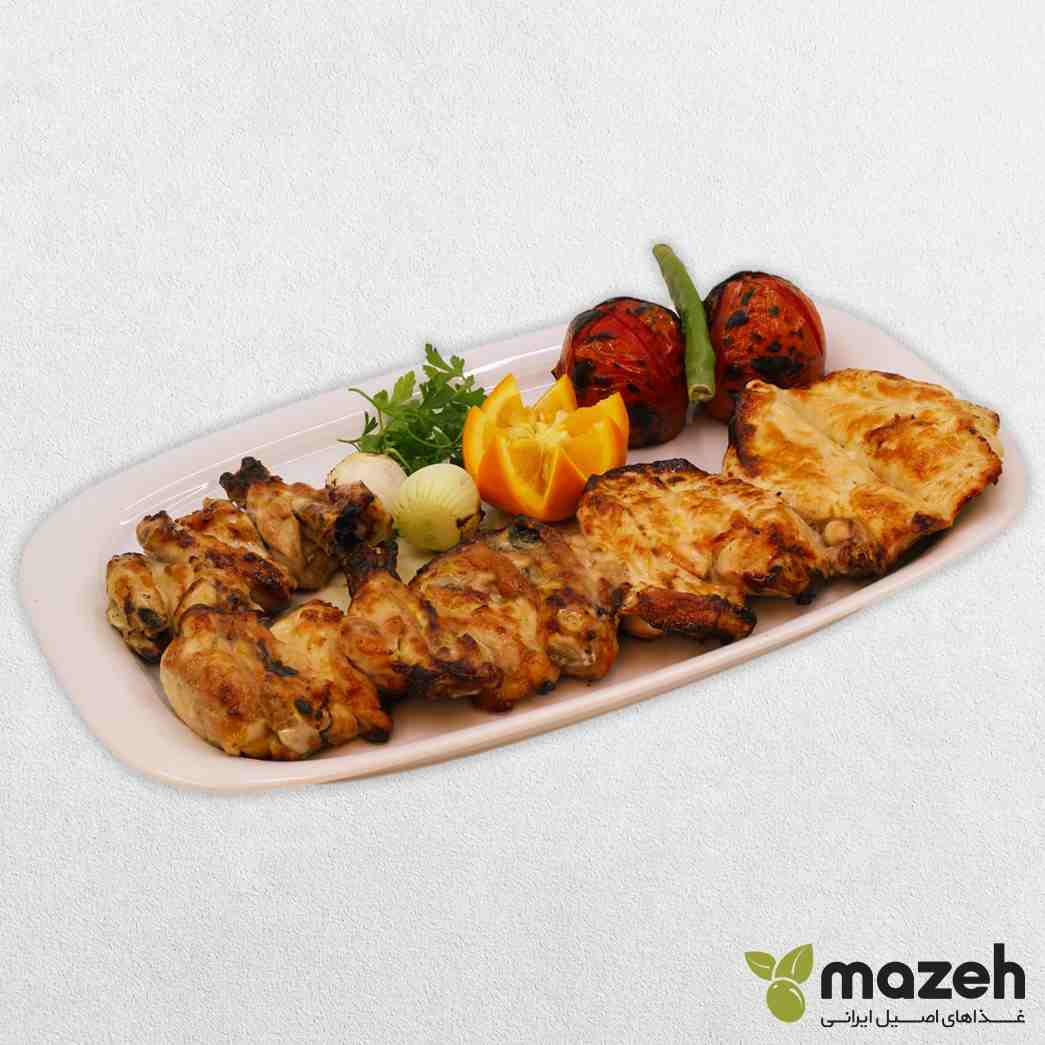 جوجه کباب مخصوص  با استخوان بدون برنج