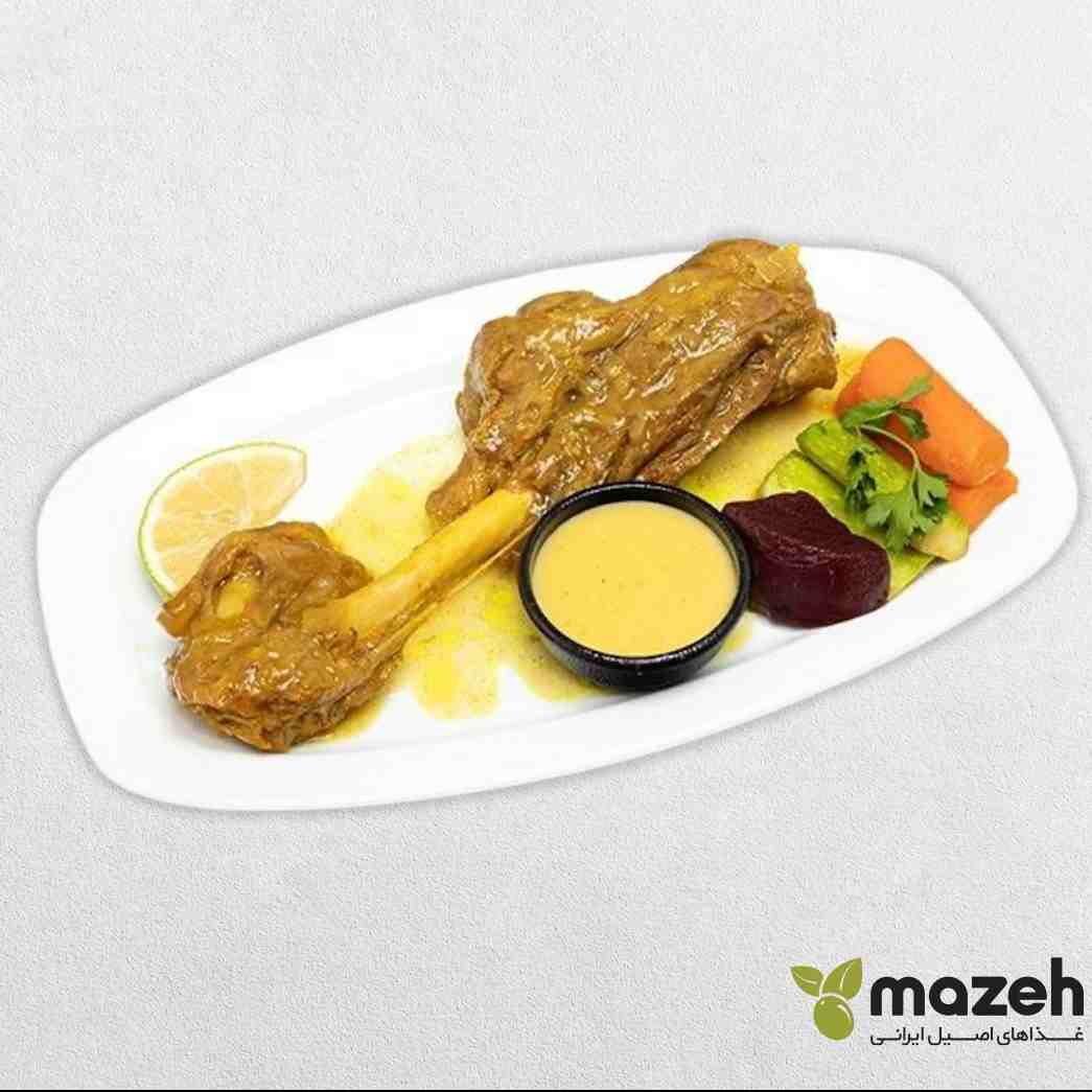 خوراک ماهیچه گوسفندی با سبزیجات