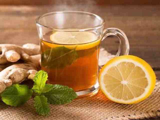چای زنجبیل به لیمو