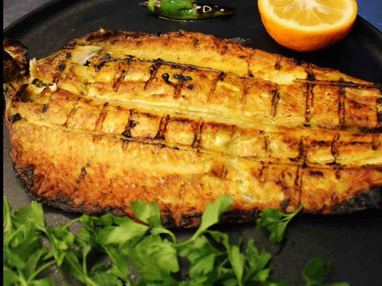 خوراک ماهی قزل آلا کبابی
