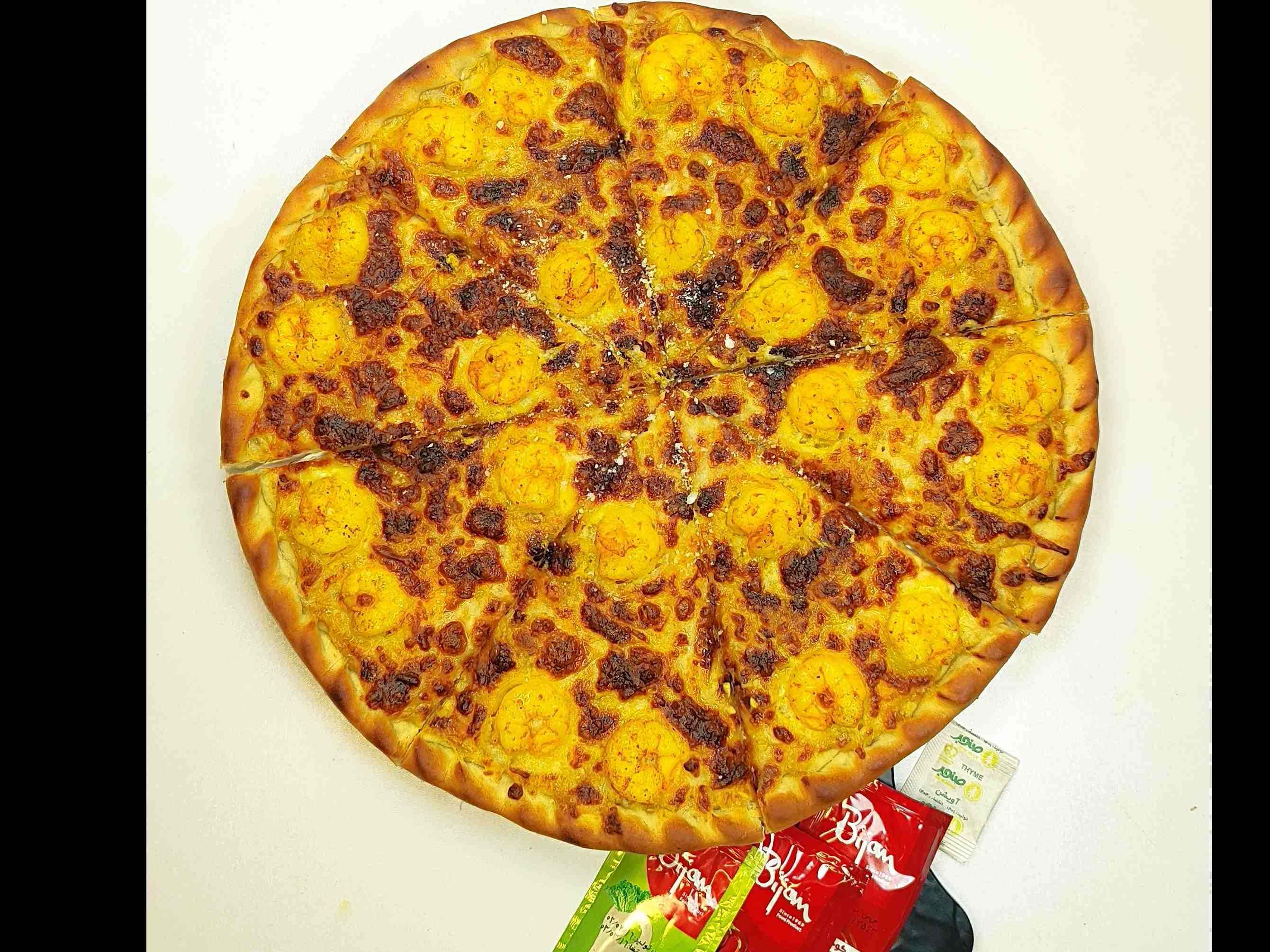 پیتزا میگو ۳۴ سانتی ایتالیایی