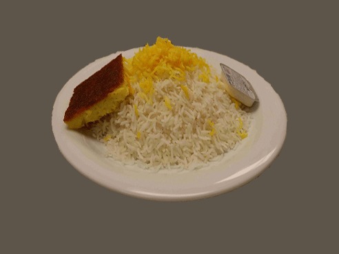 برنج ساده زعفرانی