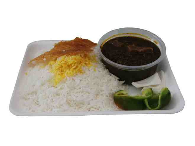 چلو خورشت سبزی