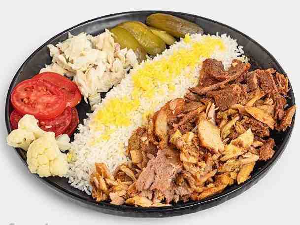پلو دنر میکس (مرغ و گوشت)